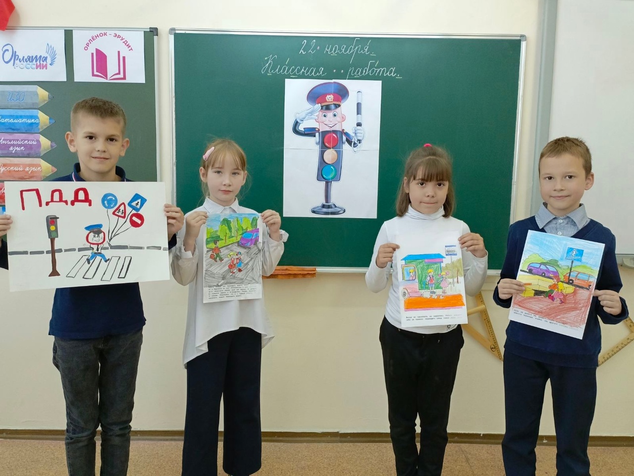 Школьники Мухоршибирского района нарисовали рисунки по ПДД
